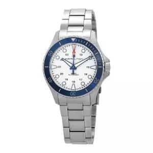 Hamilton 해밀턴 카키 네이비 스쿠버 오토매틱 화이트 다이얼 남성용 시계