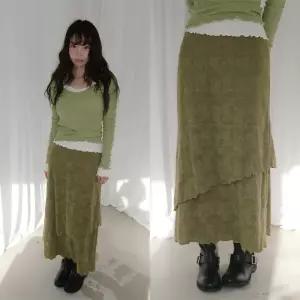 [모코블링] 플라워 캉캉 롱스커트 #밴딩스커트 #플라워스커트 #캉캉스커트 #롱스커트 #데이트룩