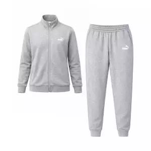 푸마 에센셜 스웨트 트랙수트 남성 기모 트레이닝 세트 운동복 짐웨어 런닝복 그레이 688175-03