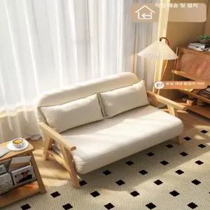 1인용쇼파베드 접이식 베드 쇼파 거실 원룸 패브릭