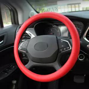 실리콘 자동차 핸들커버 사계절 미끄럼방지 논슬립 6컬러