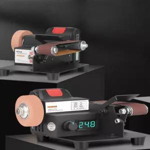 벨트 샌더기 샌딩 스핀들 금속 탁상용 연마 연삭 목공 휴대용 세트 기계 전동 작업