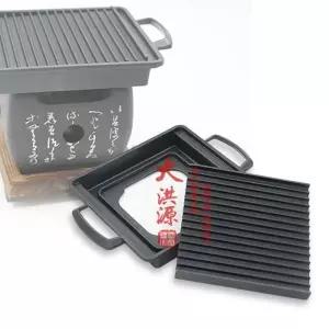 [룽스]미니화로팬 화로구이 주물그릴 소형불판 1인 1인그릴