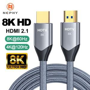 8K HDMI 2.1 케이블 48Gbps 고속 8K/60Hz 4K/120Hz 삼성호환 소니 호환호환 샤오미 TV 박스 PS5/PS4 PC 노