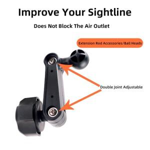 자동차 핸드폰 거치대 17mm 범용 볼 헤드 연장봉 에어 아울렛 디스플레이 어댑터 암 개조 액세서리