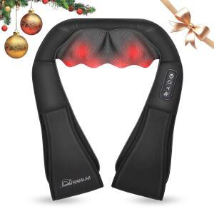 스네일락스 시아츠 목 및 어깨 마사지기 등 발 몸통을 위한 온열 깊은 반죽 전기 마사지 베개를 포함한 허리
