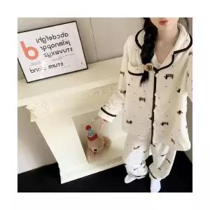 커플 잠옷세트 파자마 겨울 플란넬 컴포트 포근한 캐릭터 귀여운 하이페이스 프린세스룩 실내복 세트 패피4