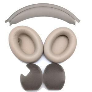 소니 호환  WH-1000XM4 헤드폰용 교체용 이어패드 스냅온 헤드밴드 메모리 폼 쿠션 간편 설치