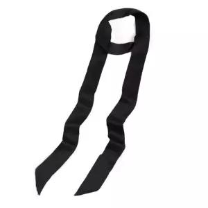 블랙솔리드스카프 솔리드롱스카프 롱타이 롱타이블랙스카프 블랙 (WFKHMC8)