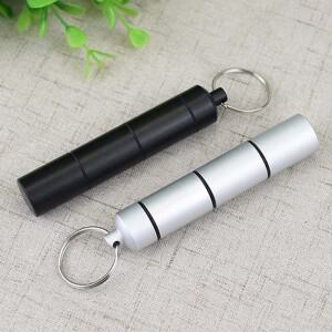 뚜껑 알루미늄 합금 밀봉 금속병 주간 여행용 휴대용 방수 약통