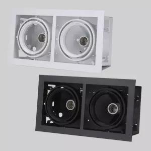 par30 멀티2구 kc 매입형 타공 330x165 사각 등기 인테리어등