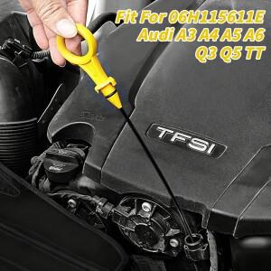 아우디 A4 A5 Q3 Q5 VW 2.0T B8 B9 2009- 06H115611E 액세서리용 자동차 엔진 오일 딥스틱 (노란색)