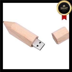 나무 연필 USB 플래시 드라이브 펜 메이플 우드 실제 용량 메모리 스틱 64GB/32GB/16GB/8G/4G 선물 U 디스