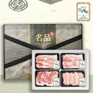 축협안심 한돈 1등급 돼지고기 으뜸선물세트 6호 1.6kg (목살 삼겹살 항정살)