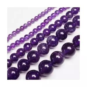 비즈공예 자수정 6mm 팔찌만들기 비드 재료 원석비즈 부자재 beads