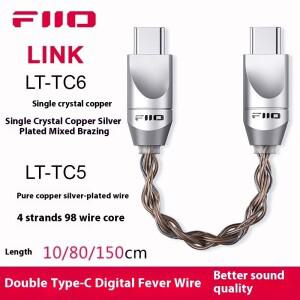 Fiio Link Lt Tc6s 디지털 오디오 케이블 USB Type-C 앰프 악세사리 휴대폰 디코딩 헤드폰 맞춤 데이터 라