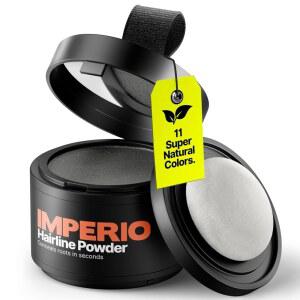 임페리오 루트 터치업 헤어 파우더 - 암 및 남성용 헤어라인 프리미엄 헤어드레싱 품질로 가늘어지는 모발을 위한 방수 커버 (다크 그레이)