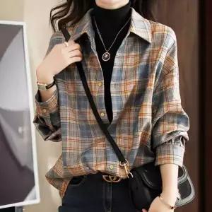 [하프클럽/]셀리티 체크 셔츠