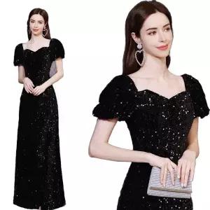 여성 글리티 디너 드레스 피아노 합창단 단체 연주회 퍼포먼스 슬림핏