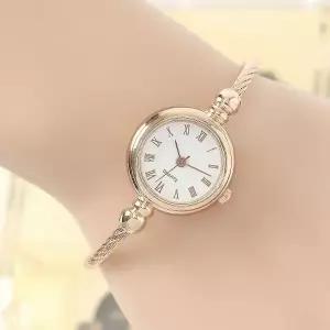 여성 로마 숫자 시계 손목시계 뱅글 시크