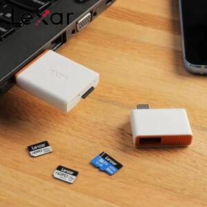 Lexar USB 3.1 듀얼 A 타입-C 메모리 카드 리더기 NM 및 MicroSD TF 100%