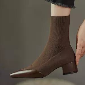 1853 삭스부츠 스판부츠 니트