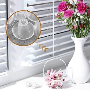 40개 블라인드 하단 레일 플러그 스톱 플라스틱 액세서리 수평 버튼 교체용