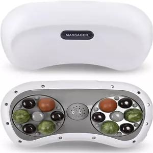 자동 복부 마사지기 전동 비안스톤 배 반죽 기구 3 기어 온도 및 속도 조절 12 자석 어시스트 딥 마사지 목