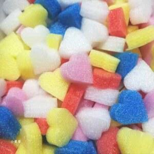 하트 별모양완충재 박스 스폰지 500개 스티로폼 랜덤 포장재