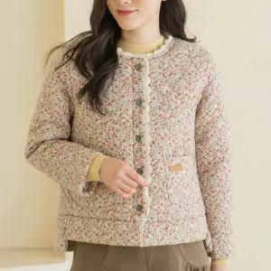 엄마옷 마담4060 내추럴포엠 잔꽃레이스털자켓 중년여성 데일리 -ZJK2601005-