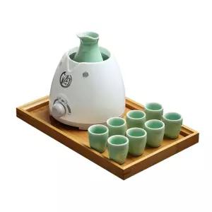 정종데우기 가정용 워머 사케 도자기 술병 중탕기