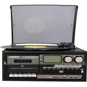 빈티지 레트로 블루투스 플레이어 옛날 전축 수신 실버