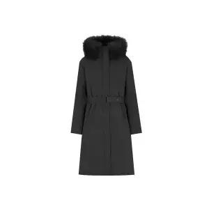 샤트렌 허리라인 벨티드 롱패딩_HCEWDW105