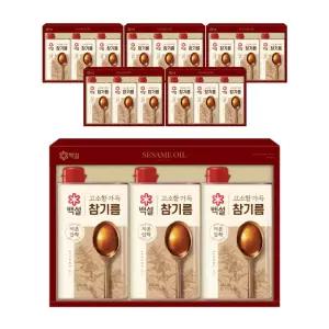 CJ 백설 고소함가득 참기름 1호, 6개