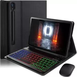 삼성 갤럭시 탭 S10 라이트 / FE S9 S8 10.9-11 인치 커버용 케이스 키보드 - 마우스가 있는 S 펜 홀더가