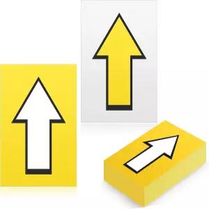 휴면 150pcs 레이싱 코스 트레일 마커 화살표 스티커 방향 표지판 바닥 깜박임 야외 캠핑 하이킹 사냥