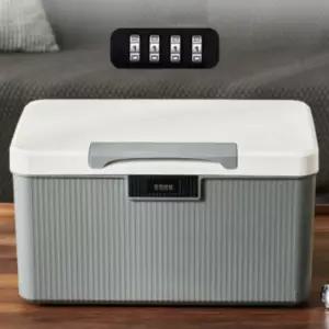 비밀번호 수납함 4자리 비밀번호 자물쇠 수납박스 잠금 정리함 보안 프라이버시 귀중품 보관함