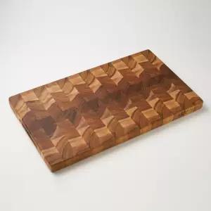 엔드그레인 나무 도마 티크