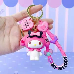 산리오 베프 피규어 키링-마이멜로디(진핑크)캐릭터팬시 문구 패션소품 어린이액세서리 유아동 키링 캐릭터