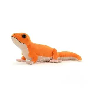 도마뱀 인형 레오파드 게코 주황색 레퍼드 대형 35cm 쿠션