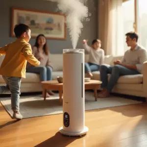 한경희 UV살균 7컬러 무드등 3세대 대용량 복합식가습기 상부급수 차일드락 세척간편 6L