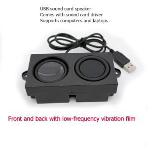 사운드 카드 드라이버가 포함된 노트북용 4옴 5W USB 스피커 산업용 PC용 플러그 앤 플레이 우퍼