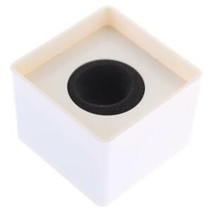 마이크로폰 로고 플래그 스테이션 큐브 스퀘어 인터뷰 박스 ABS Prop 휴대용 홀더