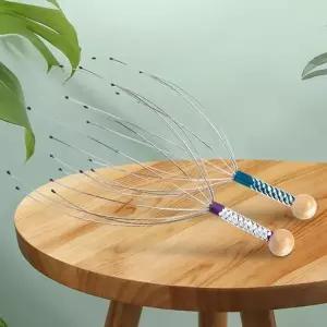 고품질 두피마사지기 휴대용 핸드 지압 관리 스트레칭 핸디 털무...