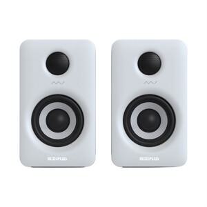 미디플러스 MI3 V2 모니터 스피커 3인치 블루투스 5.0 지원 액티브 북쉘프 화이트 1조 [정품]