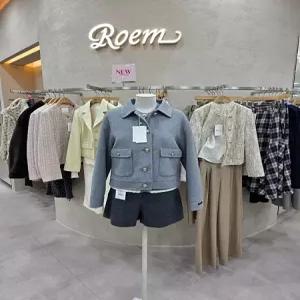 [로엠]카라 숏 코트