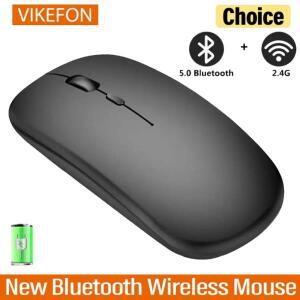 새로운 블루투스 무선 마우스 USB 광학 충전식 컴퓨터 노트북 PC Macbook 게임용 게이머 2.4GHz 1600DPI