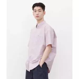 [LEE]페이퍼 코튼 오버핏 반팔 셔츠 핑크 LE2302SS02PI 699815