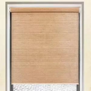 대나무 블라인드 시원한 사무실 카페 커튼 파티션 빛차단 식당 우드