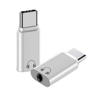 USB 유형 C ~ 3.5mm Aux 어댑터 Connetor 유형-c 3.5 잭 오디오 케이블 Xiaomi Huawei Honor HIFI 유선 이어폰 OTG